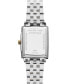 ფოტო #3 პროდუქტის Women's Swiss Toccata Diamond Accent Two-Tone Stainless Steel Bracelet Watch 22.6x28.1mm
