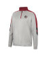 Men's Gray and Garnet Florida State Seminoles Bushwood Fleece Quarter-Zip Jacket