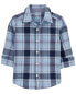 Toddler 2-Piece Plaid Button-Front Shirt & Chino Pants Set 2T