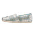 Фото #3 товара TOMS Alpargata Plaid Slip On Womens Size 6 B Flats Casual 10018779T