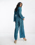 Фото #2 товара Whistles wide leg jumpsuit in blue ditsy floral