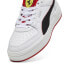 Фото #4 товара Puma Ferrari CA Pro 30806603 Mens White Leather Motorsport Sneakers Shoes