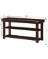 Фото #5 товара 35.5" MDF Oxford Utility Mudroom Bench with Shelves