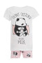 Фото #1 товара Пижама для девочки с шортами Дефакто Panda Print