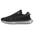 Фото #5 товара Puma Nmj X Wild Rider Blk Lace Up Mens Black Sneakers Casual Shoes 38504801