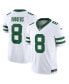 Men's Aaron Rodgers White New York Jets Legacy Vapor F.U.S.E. Limited Jersey