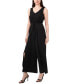 Фото #4 товара Women's Sleeveless Wrap-Tie Wide-Leg Jumpsuit