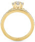 ფოტო #4 პროდუქტის Diamond (1-1/6 ct. t.w.) Cluster Bridal Set in 14K White or Yellow Gold