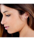 ფოტო #2 პროდუქტის Sanrio My Melody Brass Flash Plated Enamel and Crystal Stud Earrings