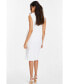 Фото #2 товара Women's Textured Cowl Neck Buckle Dress