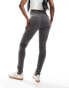 Фото #4 товара Noisy May Ella high waist skinny jeans in grey wash