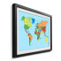 Gerahmtes Bild Worldmap Clean