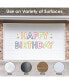 Фото #3 товара Cheerful Happy Birthday Colorful Party Large Banner Wall Decals Happy Birthday