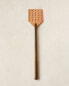 Wooden leather fly swatter