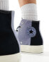 Converse Chuck 70 Hi suede and canvas trainers in blue multi