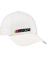 Men's White NASCAR Low Down Script Clean Up Adjustable Hat