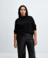 Women's Mid-Rise Leather Effect Trousers