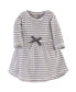 Infant Girl Organic Cotton Long-Sleeve Dresses 2pk, Flutter Garden