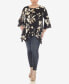 ფოტო #4 პროდუქტის Plus Size Blanche Tunic Top