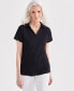 Фото #1 товара Petite Linen-Blend Polo, Created for Macy's