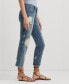 ფოტო #2 პროდუქტის Women's Bleach-Splattered Ankle Jeans
