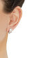ფოტო #2 პროდუქტის Cultured Freshwater Pearl (8mm) & Cubic Zirconia Stud Earrings in Sterling Silver