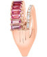 Фото #3 товара EFFY® Ruby (1/3 ct. t.w.), Pink Tourmaline (1-1/10 ct .t.w.) & Diamond (1/8 ct. t.w.) Ombré Crossover Ring in 14k Rose Gold