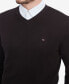 ფოტო #3 პროდუქტის Men's Essential Solid V-Neck Sweater