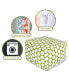 Фото #2 товара Large Polka Dot Ottoman Square Pouf 27" x 17"