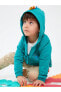 Фото #2 товара Kapüşonlu Uzun Kollu Baskılı Erkek Bebek Fermuarlı Sweatshirt