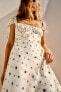 Фото #4 товара Платье с цветочным принтом ZARA
