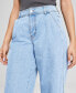 Фото #4 товара Women's High-Rise Pleated Taper Jeans, Created for Macy's