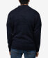 ფოტო #2 პროდუქტის Men's Mock Neck Texture Quarter Zip Knitted Sweater