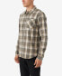 ფოტო #3 პროდუქტის Men's Redmond Plaid Stretch Flannel Shirt