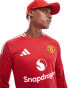 Фото #2 товара adidas Performance Manchester United 24/25 long sleeve Home jersey in red