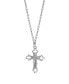 Symbols of Faith silver-Tone Crucifix Cross Necklace