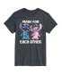 ფოტო #1 პროდუქტის Men's Lilo and Stitch Short Sleeve T-shirt