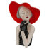 Фото #1 товара Figur Lady mit rotem Hut