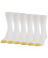 ფოტო #3 პროდუქტის Women's 6-Pack Casual Ribbed Crew Socks