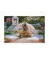 Фото #1 товара David Lloyd Glover Spring Fountain and Pond Canvas Art - 37" x 49"