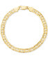 ფოტო #1 პროდუქტის Men's Mariner Link Chain Bracelet in 14k Gold-plated Sterling Silver