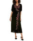 Johnny Was Lilith Velvet Silk-Blend Wrap Dress Women's