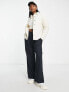 Columbia West Bend Sherpa shirt jacket in cream
