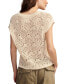 Фото #2 товара Women's Cotton Crochet Sweater Vest