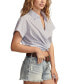 ფოტო #3 პროდუქტის Women's Cotton Twisted Collared Shirt