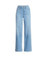 ფოტო #1 პროდუქტის Petite Recover High Rise Wide Leg Blue Jeans