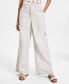 ფოტო #4 პროდუქტის Women's Smocked-Waistband Cotton Cargo Pants