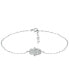 ფოტო #1 პროდუქტის Cubic Zirconia Hamsa Hand Ankle Bracelet, Created for Macy's