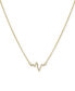 Heartbeat Necklace in 14k Gold over Silver, 16" + 2" extender (also available in Sterling Silver)