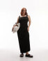 Фото #8 товара Topshop Curve jersey rib midi dress in black